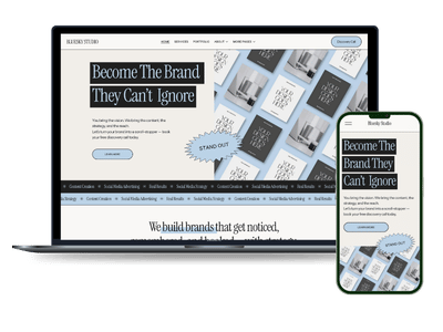 Blue Agency Portfolio Website Template