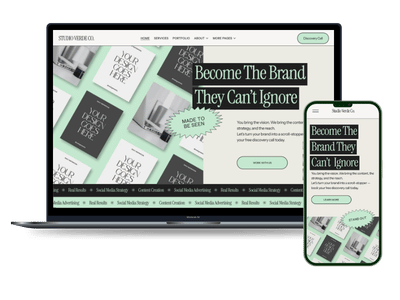 Green Agency Portfolio Website Template