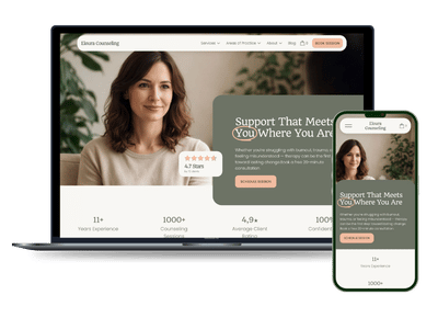 Green Counseling Squarespace Template