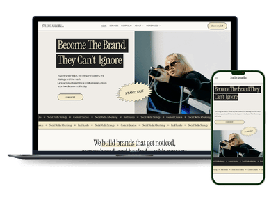 Yellow Agency Portfolio Website Template